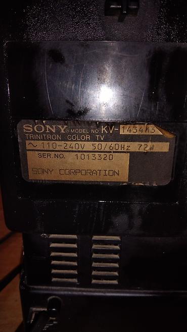 toranjski ventilator: CRT Sony Trinitron kolor TV, model KV-1434M3 (14"). - Trisistemski — 4
