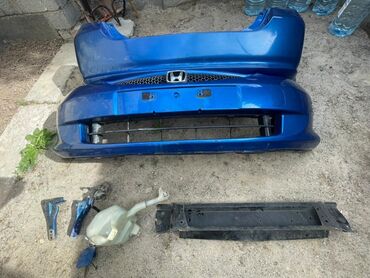 Бамперы: Бампер Honda 2003 г., Б/у, цвет - Синий, Оригинал