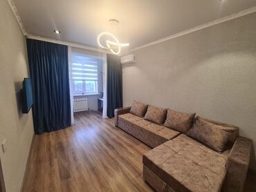 квартира в районе кудайберген: 2 комнаты, Агентство недвижимости, Без подселения, С мебелью полностью