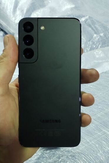 ikinci əl xaladenlik: Samsung Galaxy S22, 128 ГБ, цвет - Черный, Отпечаток пальца, Беспроводная зарядка