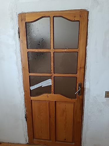 qefes type 1: Taxta şüşəli otaq qapıları - Material: təbii ağac karkas, aşağı — 4
