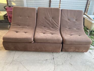 бетоносмеситель с самозагрузкой бу: Модульный диван, цвет - Коричневый, Б/у