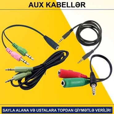 кабель hdmi vga: AUX Kabellər SAYLA ALANA VƏ USTALARA TOPDAN QİYMƏTLƏ VERİLİR! ⭐Keçid