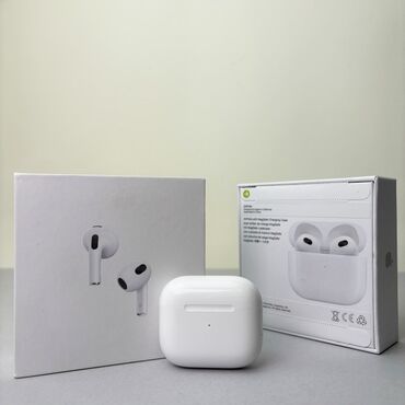 Наушники: Airpods 3 premium чистый звук 5 часов активной работы силиконовый