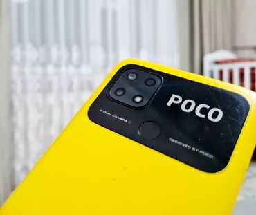 Poco: Poco C50, Б/у, 128 ГБ, цвет - Желтый, 2 SIM