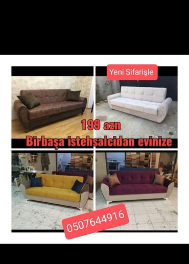 Masa və oturacaq dəstləri: Divan, Yeni, Açılan, Bazalı, Parça, Şəhərdaxili pulsuz çatdırılma