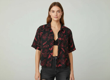 reserved satynowa koszula: House, Women`s shirt, size M