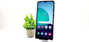 цена телефона samsung: Samsung A02, Колдонулган, 64 ГБ, түсү - Кара, 2 SIM