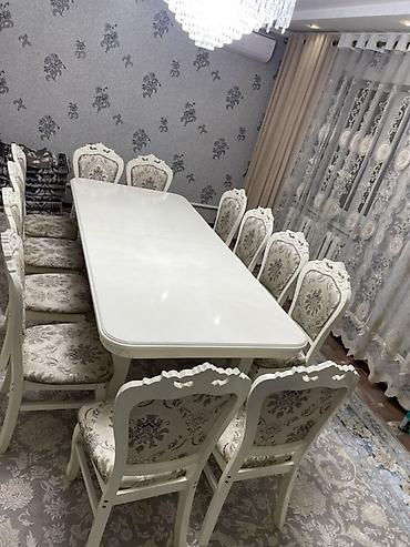 куханые столы: Стол и стул для зала, Б/у, Самовывоз, Платная доставка, цвет - Белый — 2