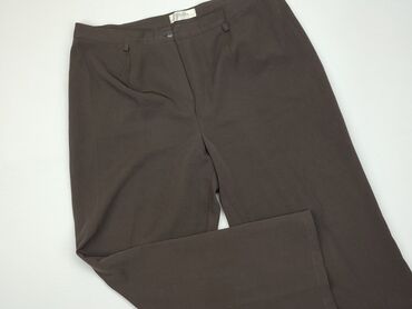 bluzki brązowe: Material trousers, 3XL (EU 46), condition - Very good