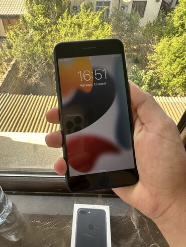 iphone 7 qiymeti 2018: IPhone 7 Plus, 32 GB, Qara, Zəmanət, Barmaq izi, Sənədlərlə