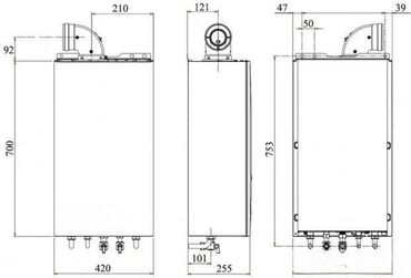 Oprema za grejanje: FORMAT. zip „ BF“ (fasadni kotao sa ventilatorom) je zidni gasni kotao — 14
