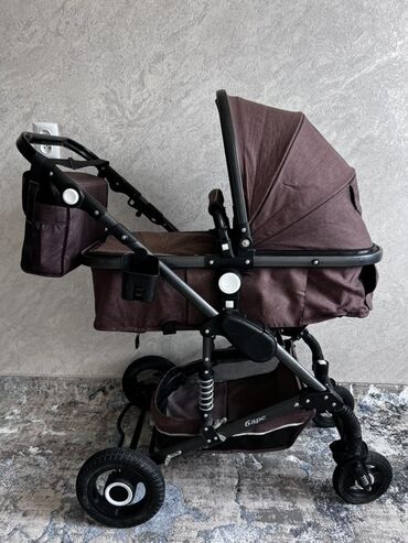 Коляски: Коляска, цвет - Коричневый, Б/у — 15