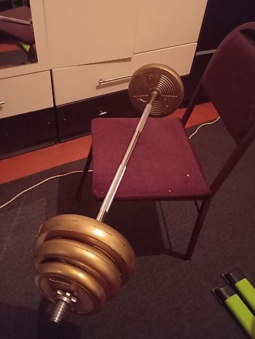 Ştanqlar və ştanq diskləri: Ştanq, Çəki: 22 kq, Yeni — 2