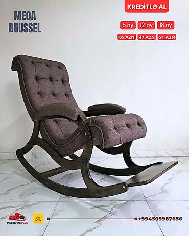 meblər: Yeni, Kreslo-kaçalka, Parça, Kredit var, Şəhərdaxili pulsuz çatdırılma — 2