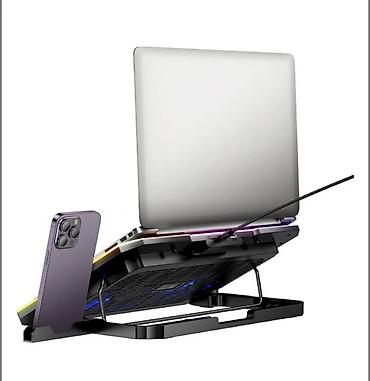 study lamp: Охлаждающая подставка для ноутбука Hoco DH19 Cool RGB - Эффективное — 7