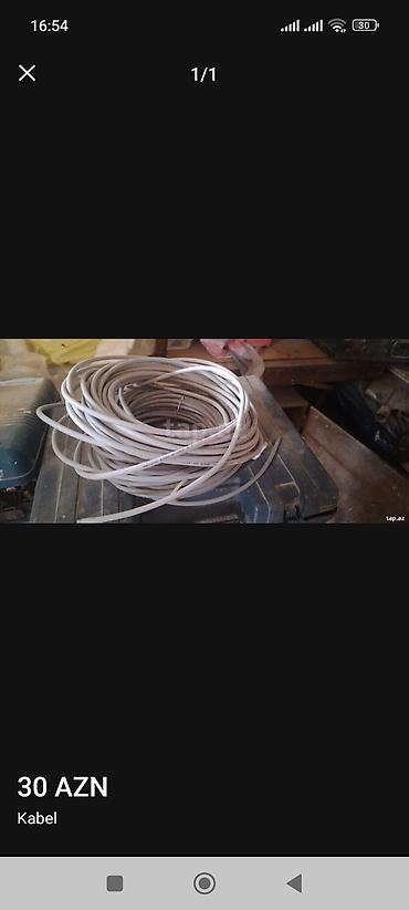 Məhsul: Elektrik kabeli - Rəng: Ağ - Forması: Bobin şəklində sarılmış lalafo.az -da Məhsul: Elektrik kabeli - Rəng: Ağ - Forması: Bobin şəklində sarılmış