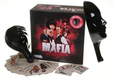 Настольные игры: Mafia oyunu 10 ədəd maskası var