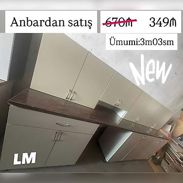 Mətbəx mebeli: Mətbəx mebellərinin sifarişlə hazırlanması✔️ Ölçü : 3metr03sm☑️ üst — 3