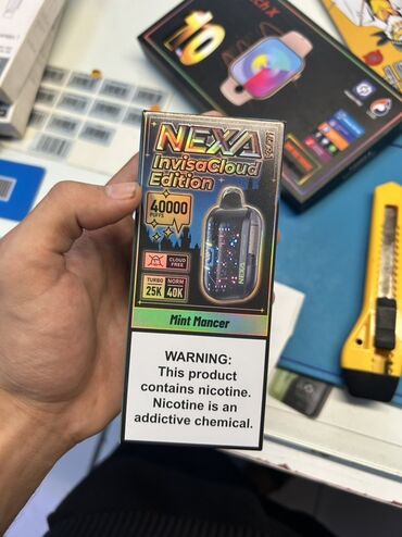 NEXA InvisiCloud Edition elektron siqaret ləzzəti . Bu model 40000-ə