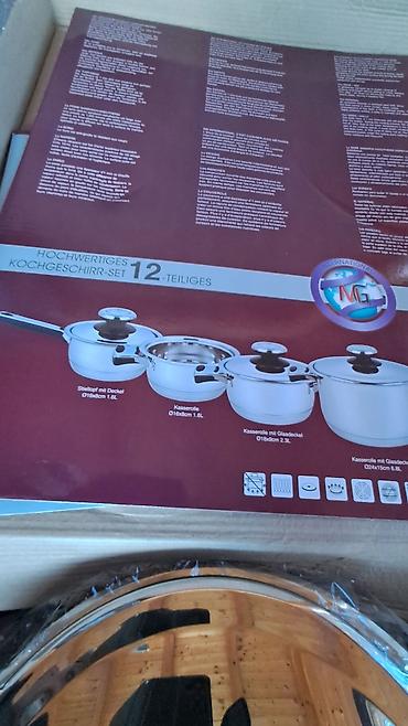 home decor ruma: MG 12-delni set posuđa – visokokvalitetni nerđajući čelik Komplet — 2
