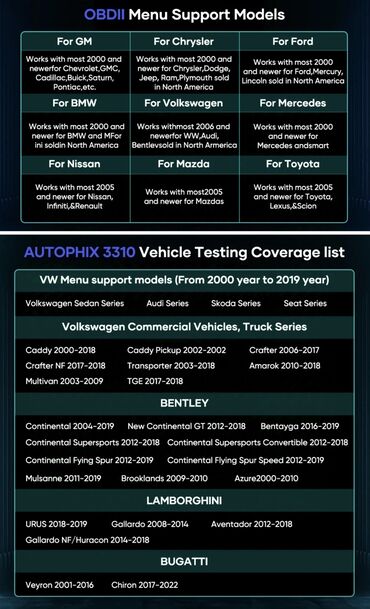 Alati za automobile: AUTOPHIX 3310 Bluetooth za VW / Audi / Skoda / SEAT AUTOPHIX 3310 je — 13
