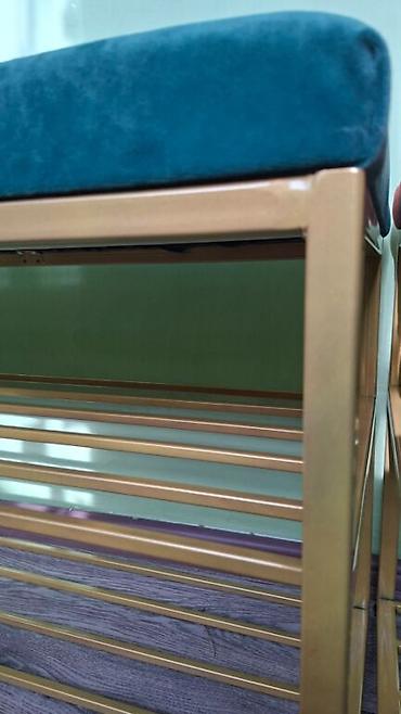 silver kitchen: Банкетка, Новый, С полками, Платная доставка, цвет - Золотой — 3