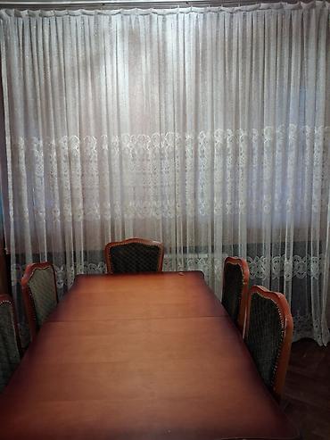 Ev və bağ: Tül pərdə dəsti - Rəng: ağ, şəffaf effektli - Material: incə — 2