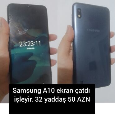 samsunq 51: Samsung A10e, 32 GB, rəng - Qara, Barmaq izi, İki sim kartlı