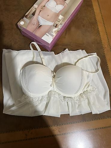 Gecəliklər: Ağ rəngli zərif gecəlik (babydoll) dəsti Qutusundadır,geyinilməyib - — 1