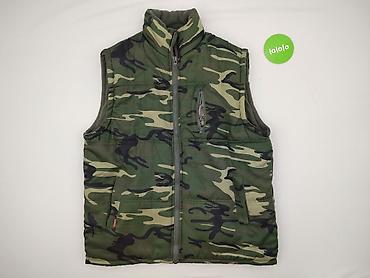 merch: Męska kamizelka ocieplana w militarny wzór moro. - Krój: bezrękawnik — 2