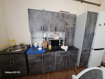 ами мебель кухонный угловой диван николетти: Ашкана гарнитуру, Колдонулган, түсү - Боз