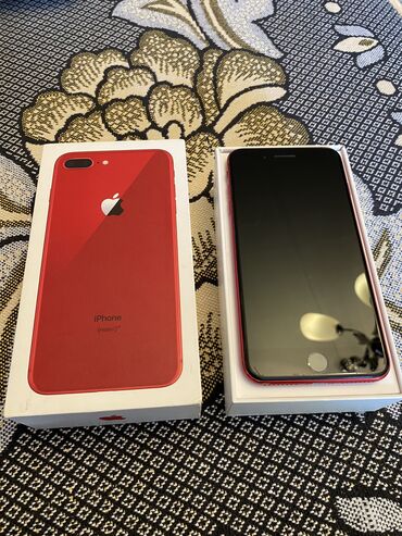 iphone 6 plus: IPhone 8 Plus, 64 GB, Qırmızı, Barmaq izi