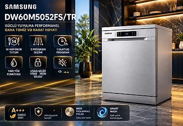 nn telecom: Samsung DW60M5052FS/TR qabyuyan maşın - 14 nəfərlik tutum - 5 proqram — 1