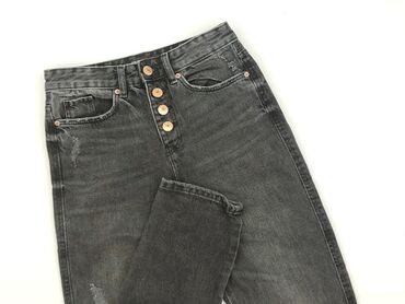 jeansy damskie rurki z wysokim stanem: Jeansy damskie, SinSay, rozmiar 2XS