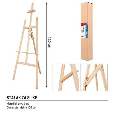 KMT Drvene štipaljke za veš 5700205-A Slikarski štafelaj od borovine