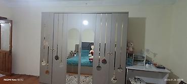 divar ref: Geniş həcmli 6 qapılı geyim dolabı - Rəng: boz ton - Ön hissə: iki — 2