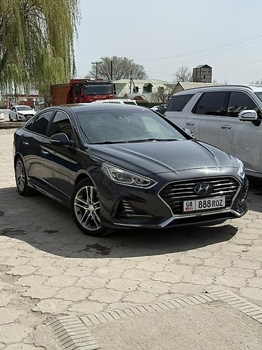 Тонировка автостекол: Hyundai Sonata, new rise 🇰🇷 седан бизнес-класса в темно-сером цвете — 1