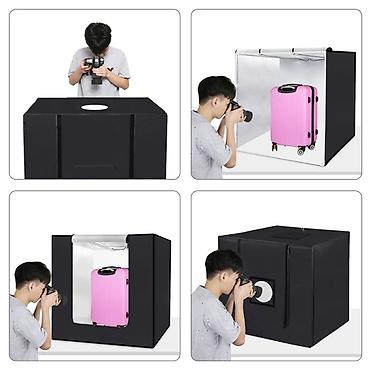 5d mark 4: Puluz PU5080 Foto Studio LED Çadır İşıq Qutusu 80×80×80 sm Peşəkar — 1