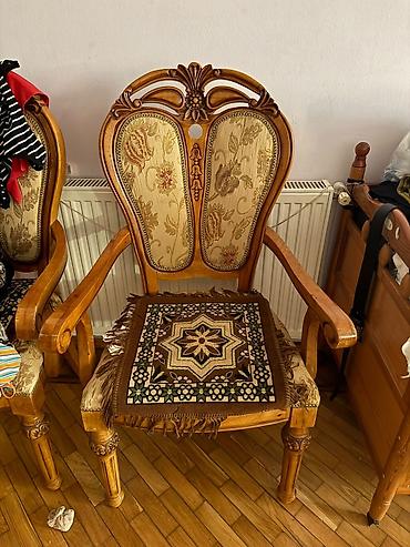 dekor masa: Klassik üslubda yemək otağı dəsti - Stol: Korpus və ayaqlarda zəngin — 4