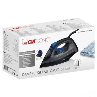 Pegle na paru: Karakteristike : Clatronic pegla : DB3703Tip : parnaGrejna ploča  — 9