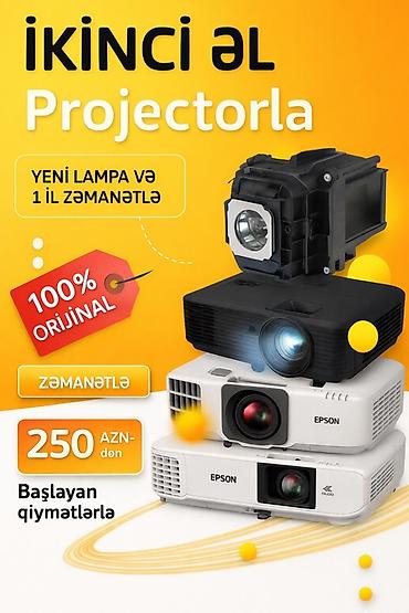 proyektor qiymetleri: İşlənmiş Stasionar Proyektor Epson, Ödənişli çatdırılma — 1