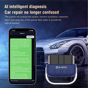 Alati za automobile: Novo - DA200 AI Bluetooth OBD2 za IOS & Android Podržava svih 9 — 12