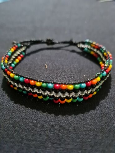 Narukvice: Podesiva narukvica, Handmade, Materijal: Kristal, Perlice — 16