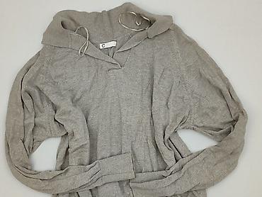 szara bluza pull and bear: Bluza z kapturem damska, rozmiar L — 1