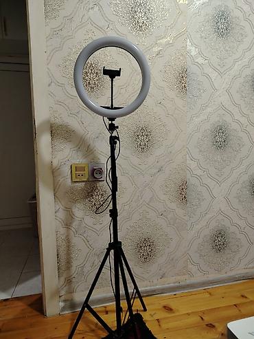 micro usb kabel: Halka LED ring işıq dəsti – tripod və telefon tutacağı ilə - 26–30 sm — 1