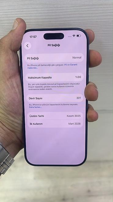 17 pro 512: IPhone 17 Pro, 256 GB, Mavi, Face ID — 2