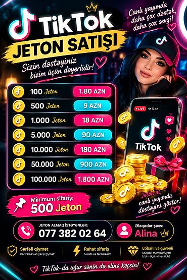 tiktok jeton alma: TikTok jeton satışı xidməti. TikTok canlı yayımlarında dəstək — 3
