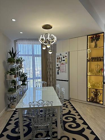 кара балта квартиры аренда: 3 комнаты, 115 м², Элитка, 12 этаж, Евроремонт — 8