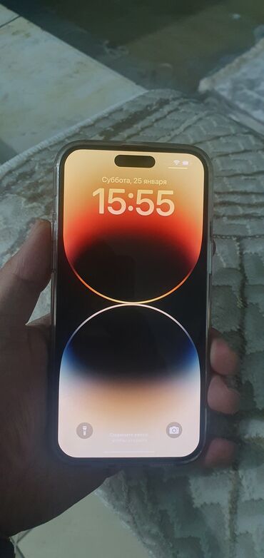 кнопочный телефон с ватсапом бишкек: IPhone 14 Pro Max, Колдонулган, 128 ГБ, Алтын, Заряддоочу түзүлүш, Каптама, 84 %
